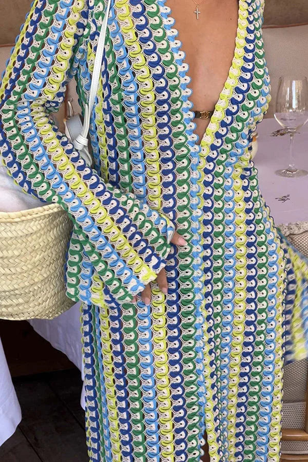 Vestido de Manga Longa Ondas - Priya