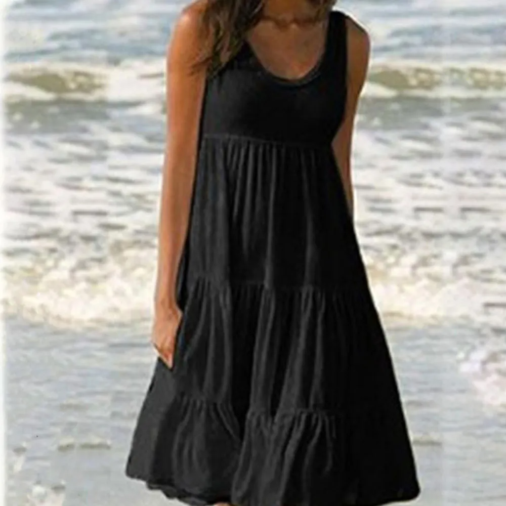 Vestido Midi sem Manga Flor de Lis - Priya