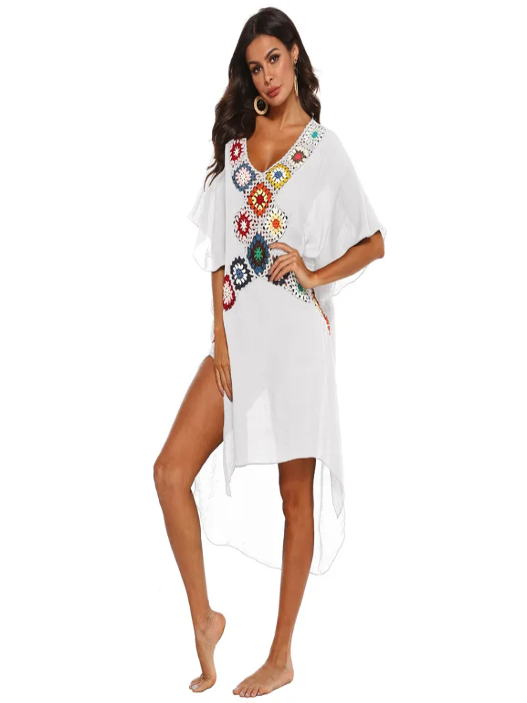 Saída de Praia Feminina Midi Floral - Priya