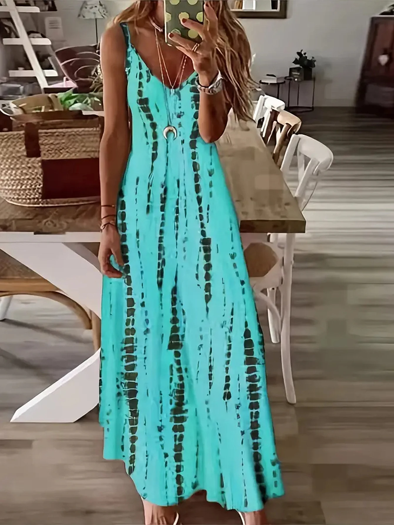 Vestido Solto Casual com Decote em V Harmony - Priya