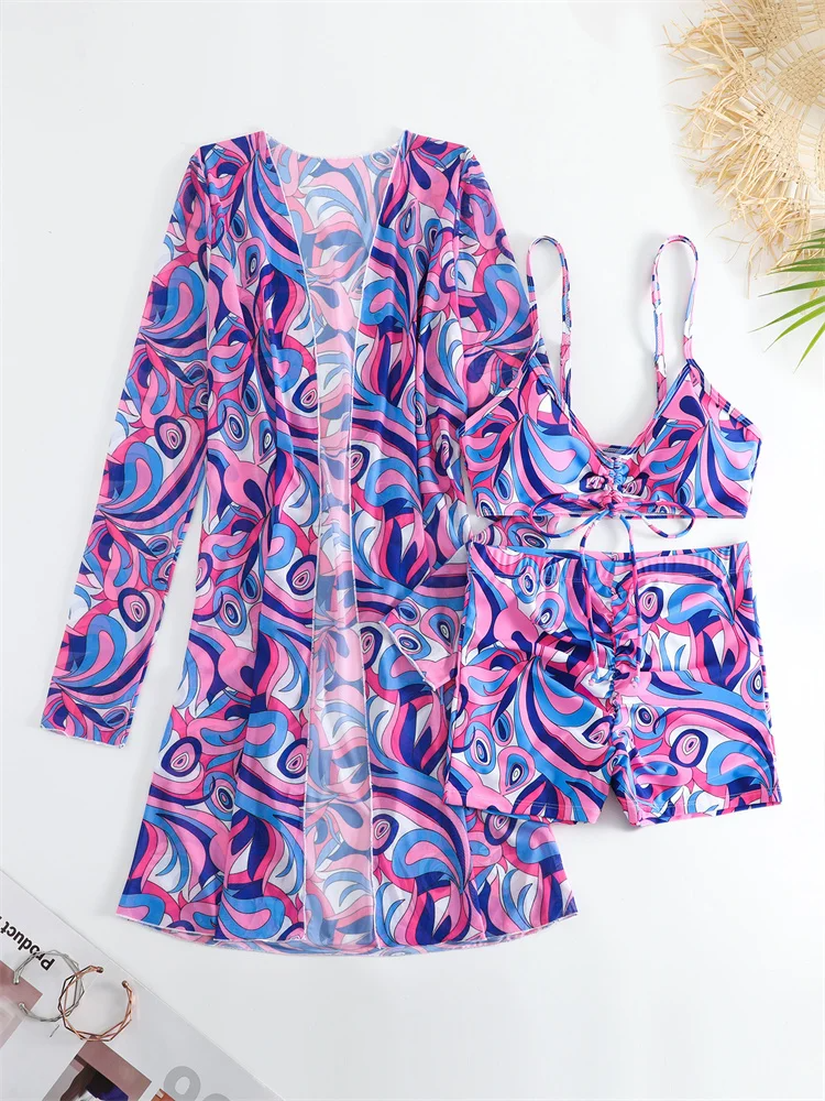 Biquíni Cintura Alta Estampado Sereia Tropical - Priya