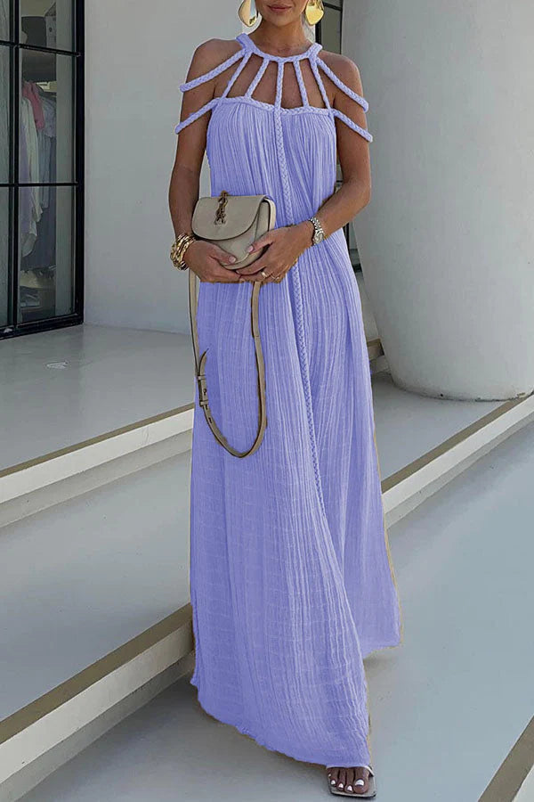 Vestido Jade – Longo com Tranças em Linho Priya - Priya
