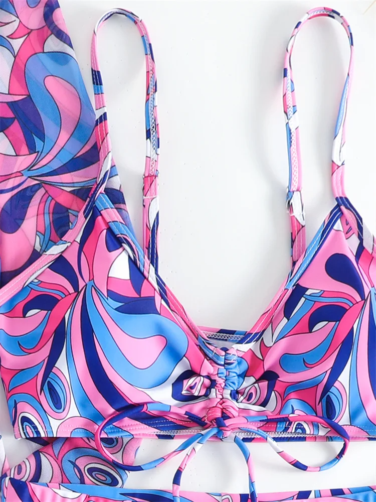 Biquíni Cintura Alta Estampado Sereia Tropical - Priya