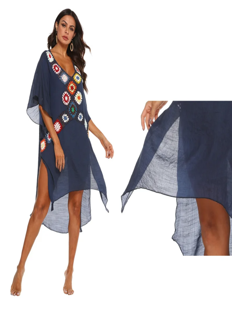 Saída de Praia Feminina Midi Floral - Priya