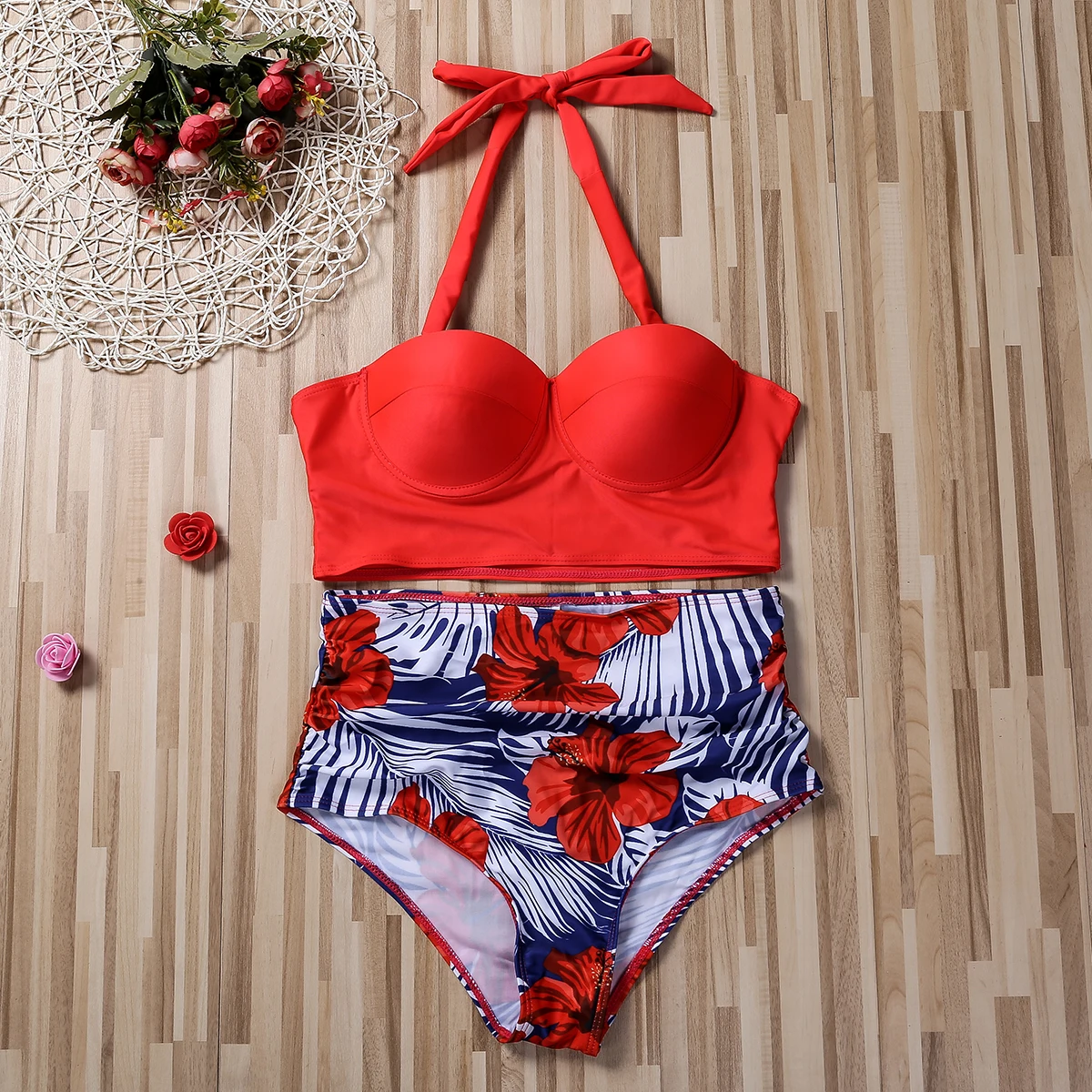 Biquíni Push Up Cintura Alta Lua de Verão - Priya