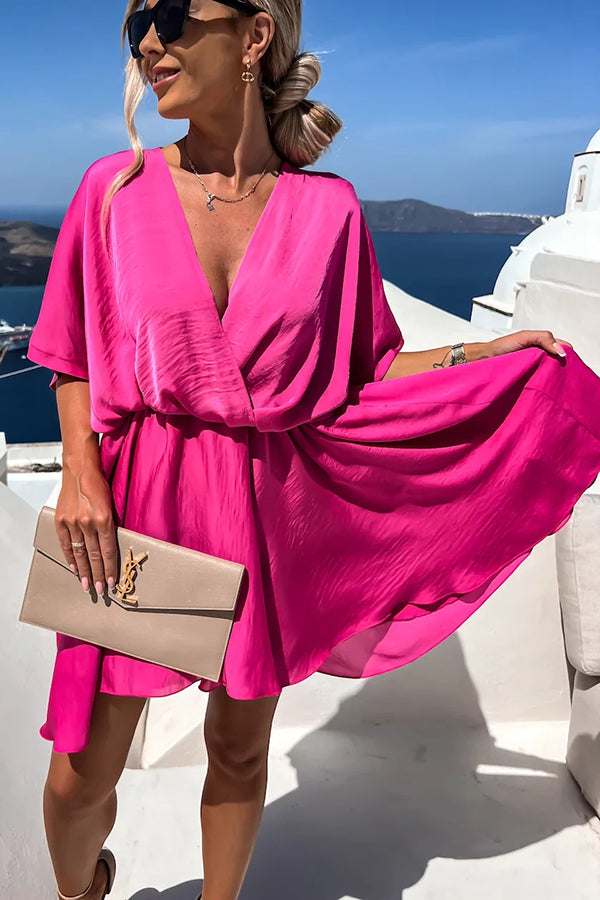 Vestido Laura – Satin com Manga Morcego - Priya