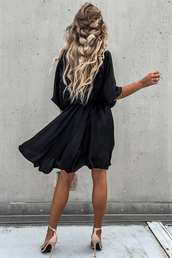 Vestido Laura – Satin com Manga Morcego - Priya