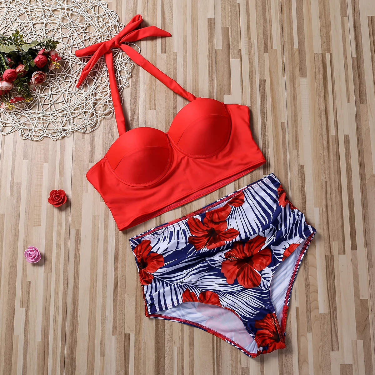 Biquíni Push Up Cintura Alta Lua de Verão - Priya
