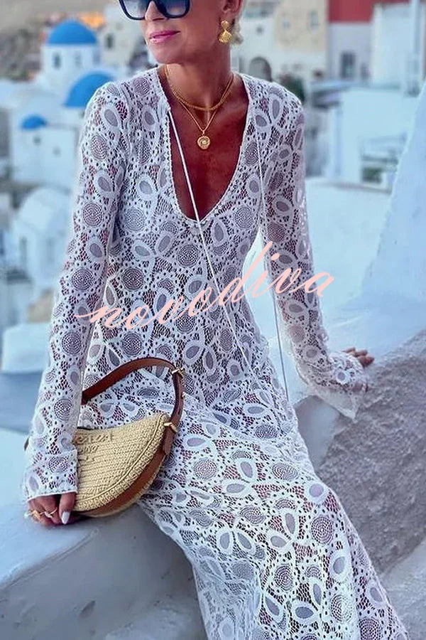 Vestido longo Santorini Sunset - Priya