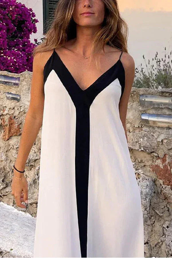 Vestido Longo Solto de Cetim - Priya