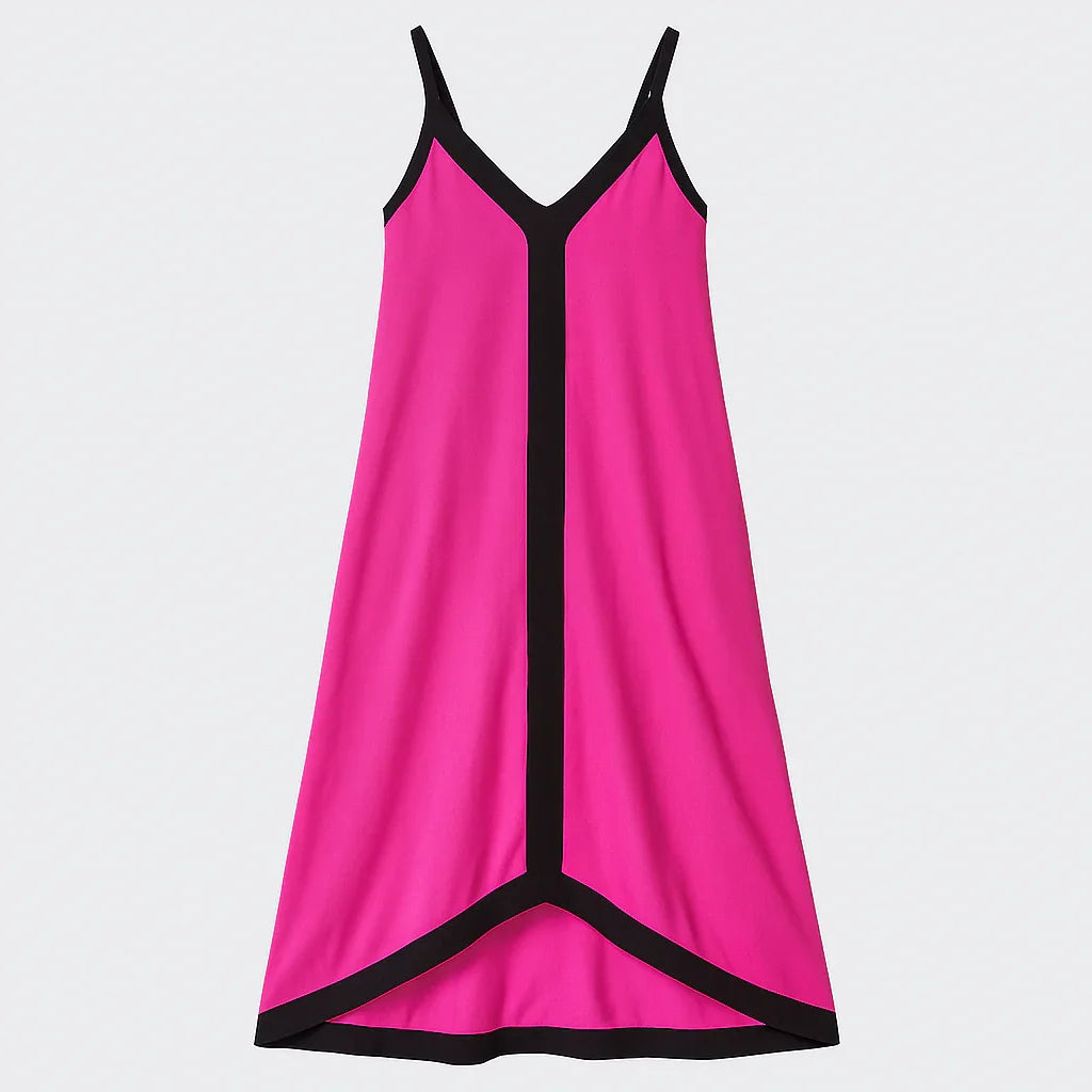 Vestido Longo Solto de Cetim - Priya