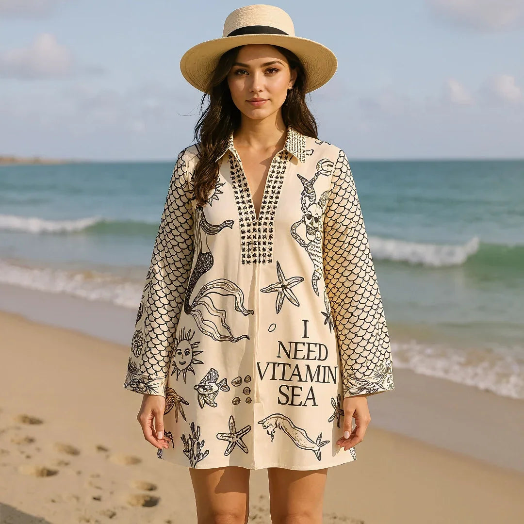 Conjunto de camisa e shorts By Water - Priya