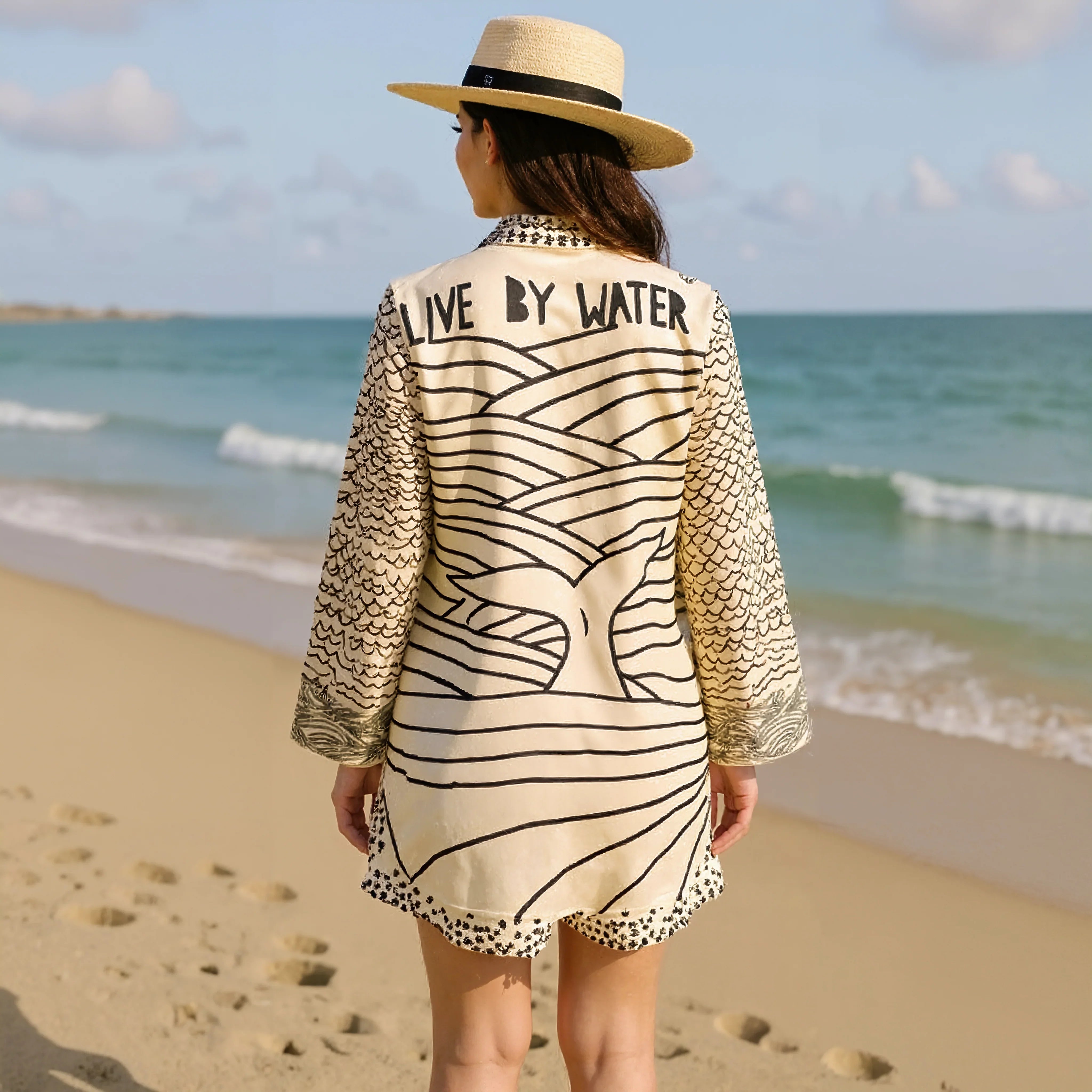 Conjunto de camisa e shorts By Water - Priya