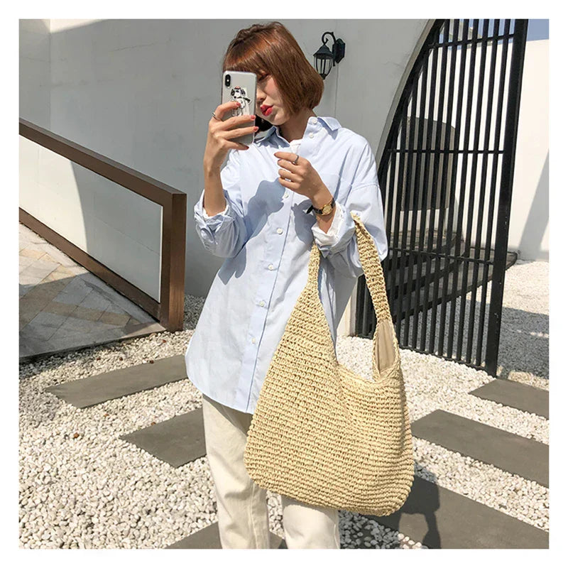 Bolsa Feminina de Vime Artesanal Ember - Priya