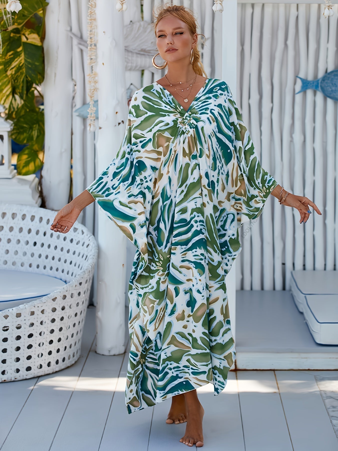 Kaftans Casual Tropical Resort 2025- Original Priya™ - Priya