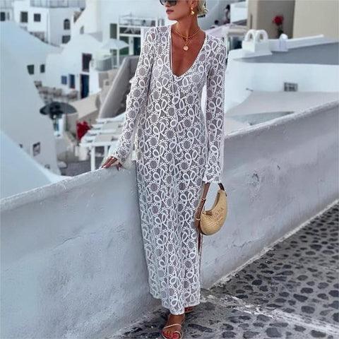 Vestido longo Santorini Sunset - Priya