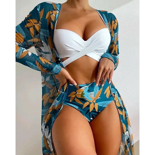 Biquíni de Babado com Saída de Praia Encanto do Mar - Priya