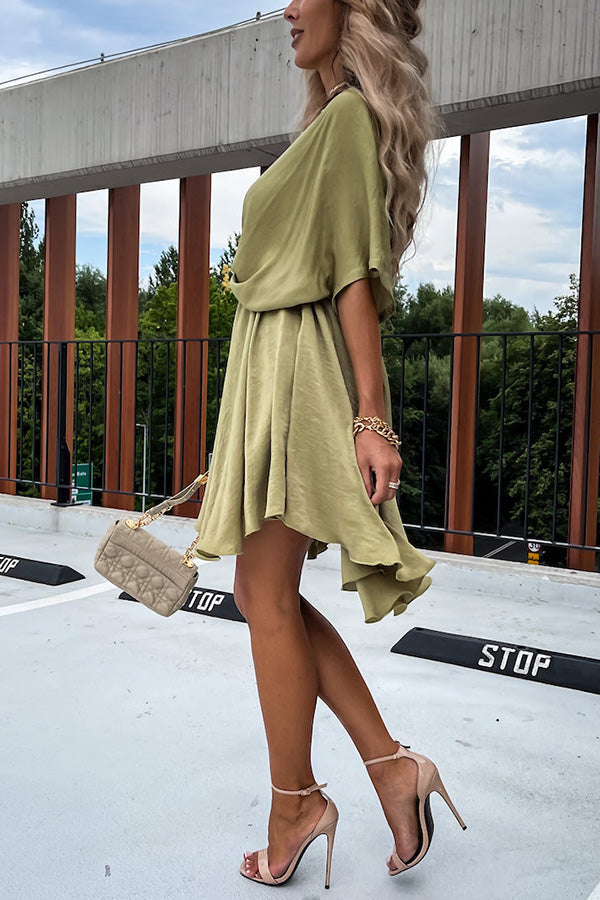 Vestido Laura – Satin com Manga Morcego - Priya