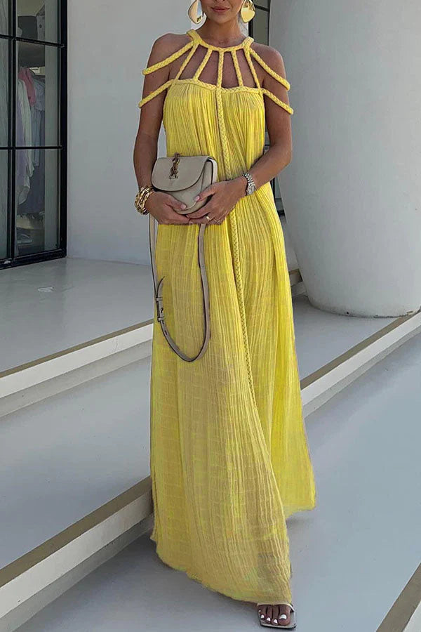 Vestido Jade – Longo com Tranças em Linho Priya - Priya