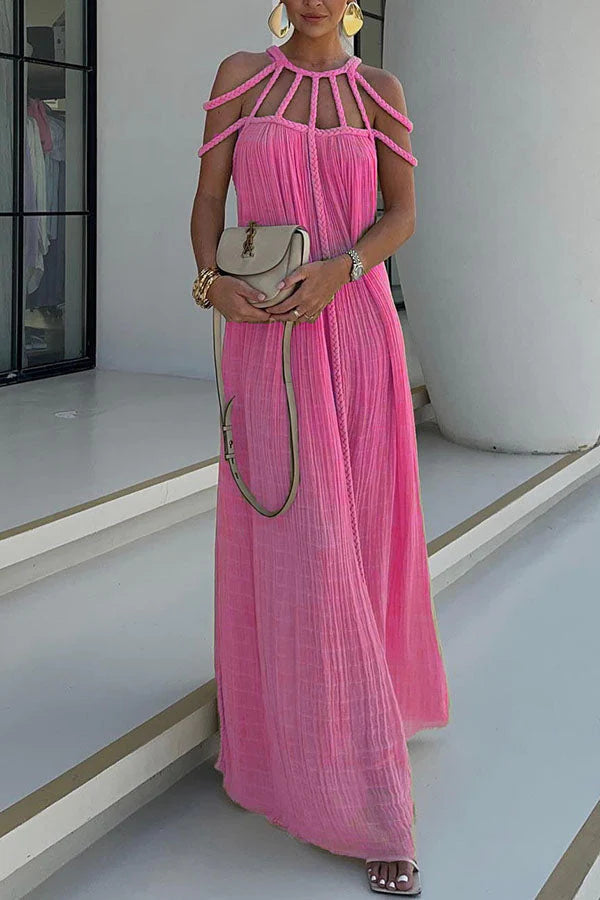 Vestido Jade – Longo com Tranças em Linho Priya - Priya