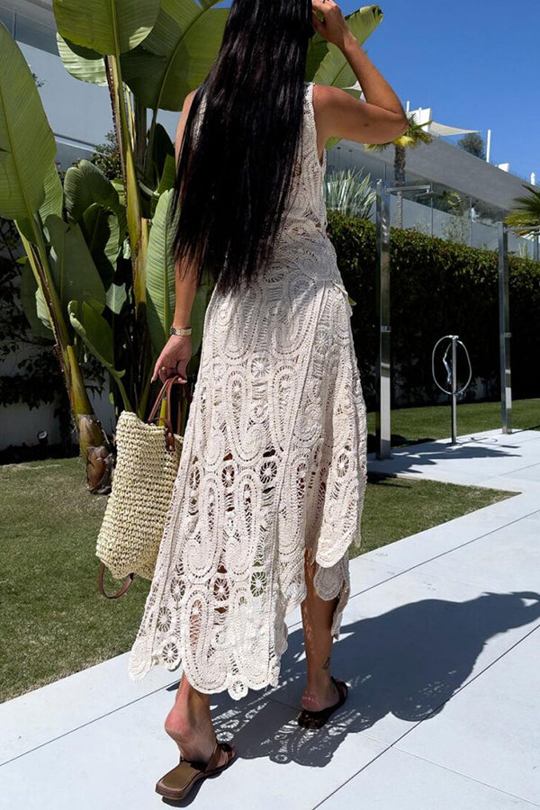 Conjunto Top Laura – Crochê de Renda com Barra Irregular e Modelagem Solta - Priya