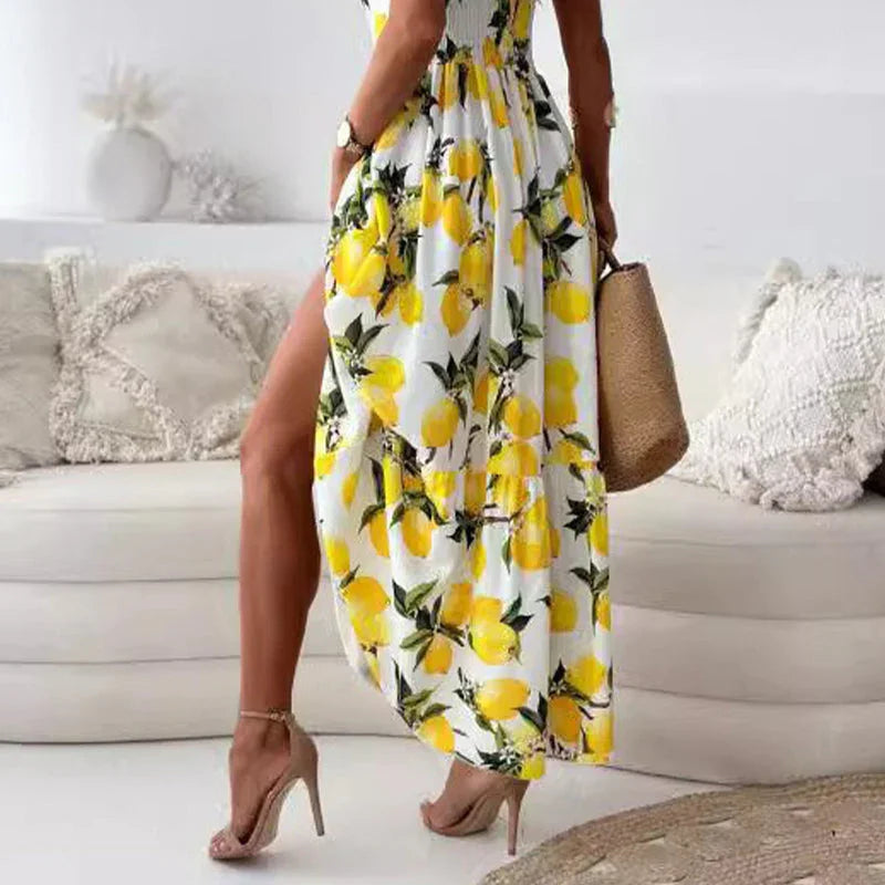 Vestido longo fluido com alças finas Verão 2025 - Priya